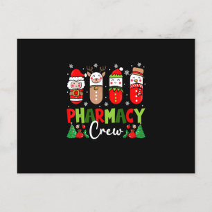 Pharmacy Crew jul Pills Snögubbe Reindeer San Vykort