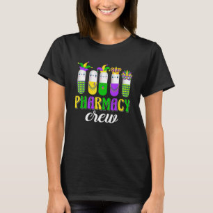 Pharmacy Crew Mardi Gras Cute Party Pharmacy Squad T Shirt