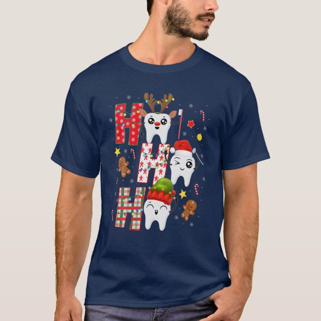 Pharmacy Crew Matching Christmas Pills Santa Elf R T Shirt (Framsida)