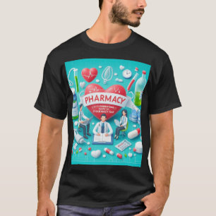 "Pharmacy Day: Firande av hjärtat i hälso- och sju T Shirt