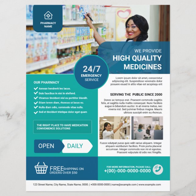 Pharmacy Flyer-mall (Framsida)