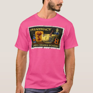 Pharmacy Frimärke med Bowl of Hygeia Honering Phar T Shirt