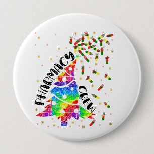 Pharmacy jul Crew Funny Julafton Pharmacist Gift Knapp