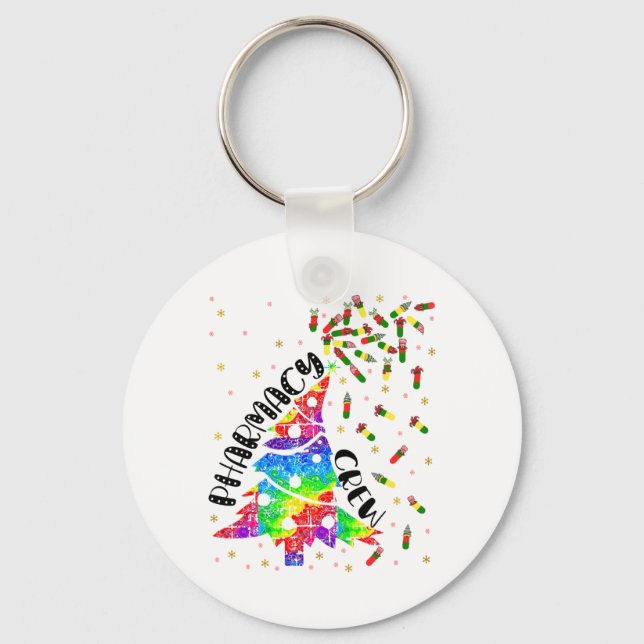 Pharmacy jul Crew Funny Julafton Pharmacist Gift Nyckelring (Framsida)