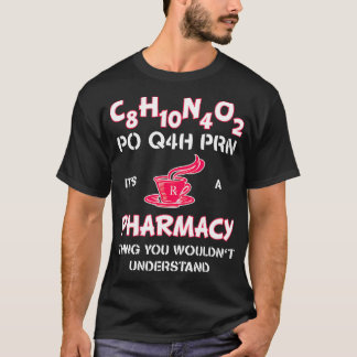 Pharmacy Pharm Tech Caffeine T Shirt