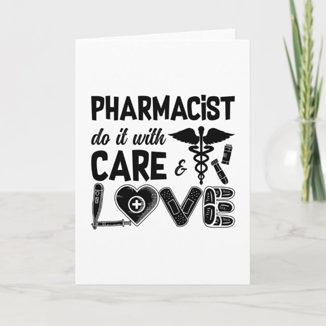 Pharmacy Pharmacist Do It With Care Pharmacists Kort (Framsida)