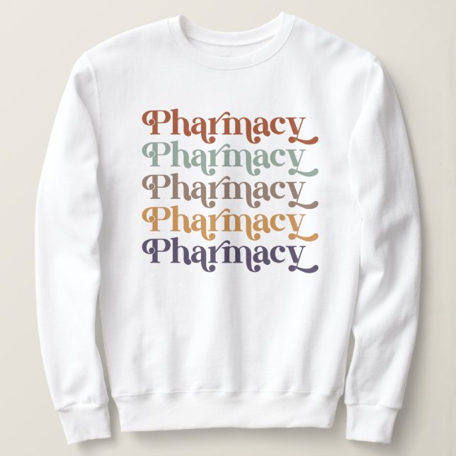 Pharmacy Retro farmaceutisk farmaceut Student Gift T Shirt (Design framsida)