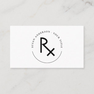 Pharmacy RX-Affärskort Visitkort