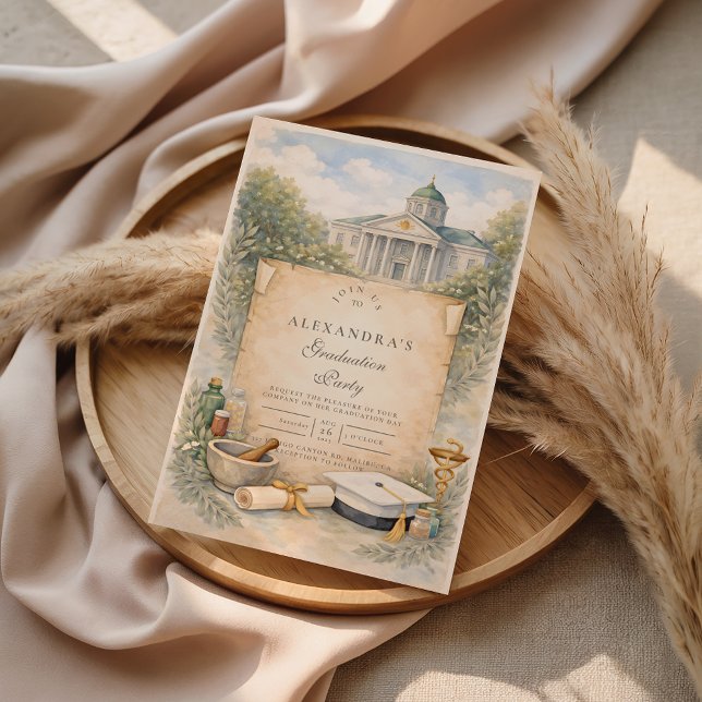 Pharmacy School Graduation Celebration Inbjudningar (Skapare uppladdad)