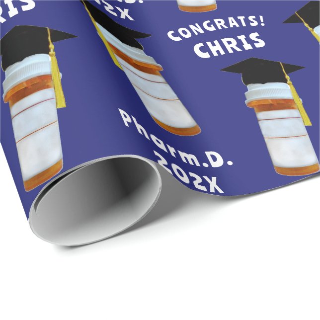 Pharmacy School Studenten Pharmacist Gift Presentpapper (Rullad Hörn)