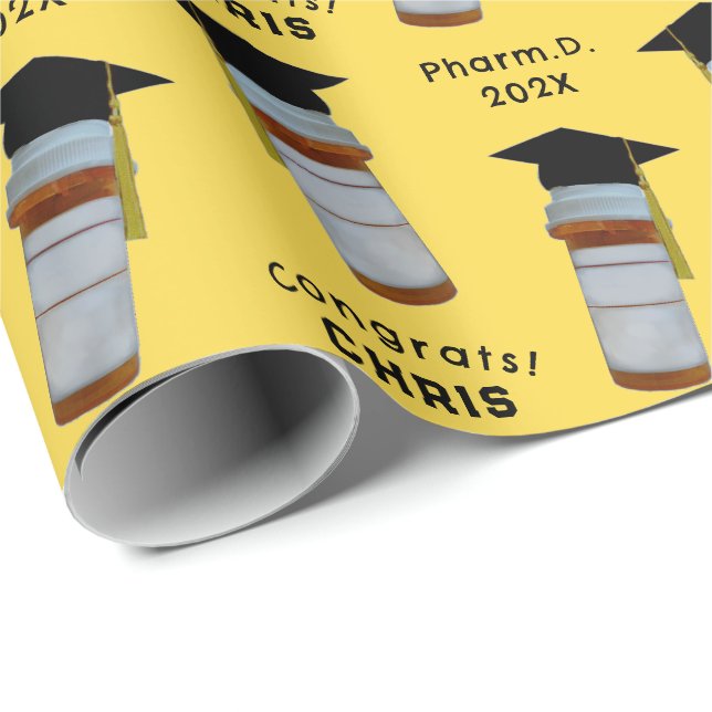 Pharmacy School Studenten Pharmacist Gift Presentpapper (Rullad Hörn)