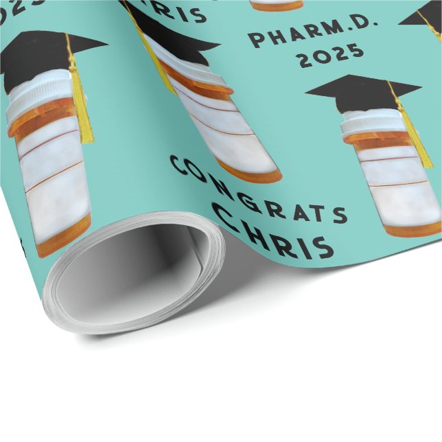 Pharmacy School Studenten Pharmacist Gift Presentpapper (Rullad Hörn)
