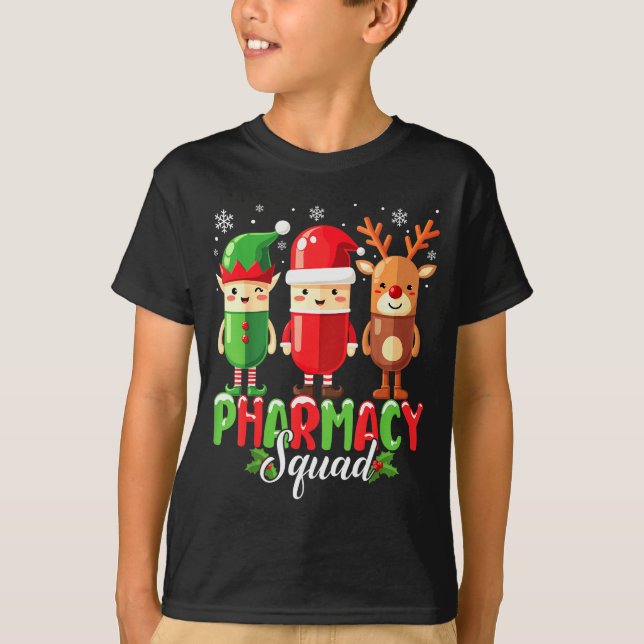 Pharmacy Squad Christmas Costume Funny Lls Pharmac T Shirt (Framsida)