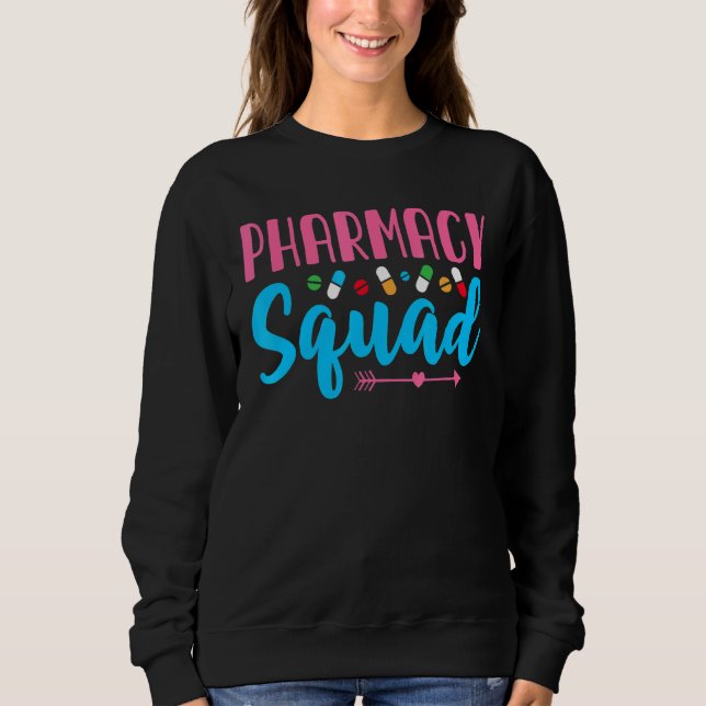 Pharmacy Squad Cute Arrow Pill Farmakost Pharm e T Shirt (Framsida)