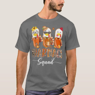 Pharmacy Squad Cute Turkey Pills Farmakoterapeut T Shirt