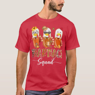 Pharmacy Squad Cute Turkey Pills Farmakoterapeut T T Shirt