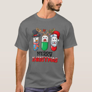 Pharmacy Squad Funny Pills Pharmacist Merry Kristu T Shirt
