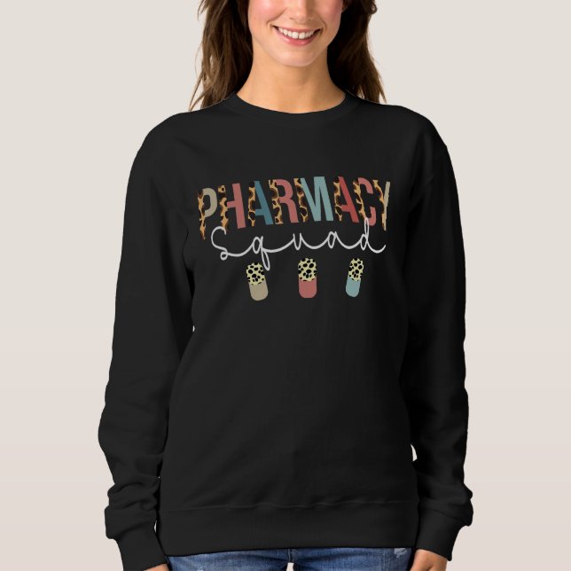 Pharmacy Squad Leopard for Pharmacist Technician T Shirt (Framsida)