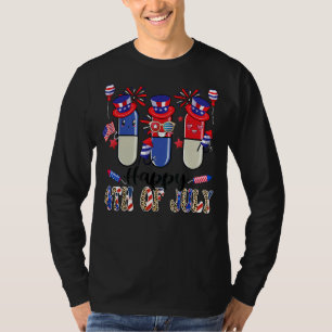 Pharmacy Squad Pills USA flagga Pharmacist 4th of T Shirt