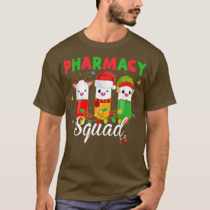 Pharmacy Squad Santa Hat Pharmacist Merry Christma T Shirt
