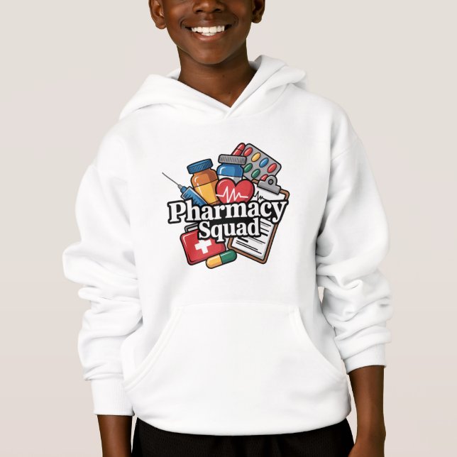 Pharmacy Squad'. T Shirt (Framsida)