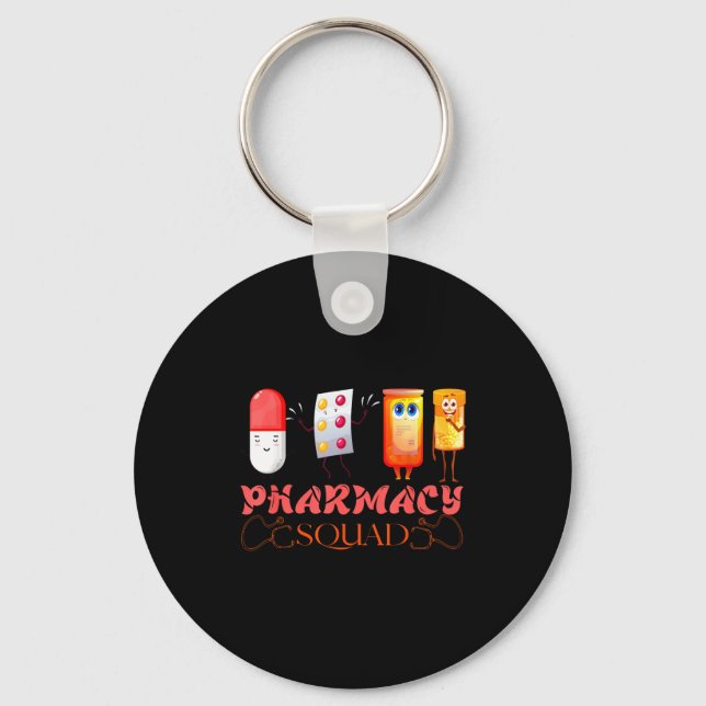 Pharmacy Squad Valentines Cute Lls Pharmacist Phar Nyckelring (Framsida)