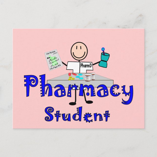 Pharmacy Student Gifts Vykort (Framsida)
