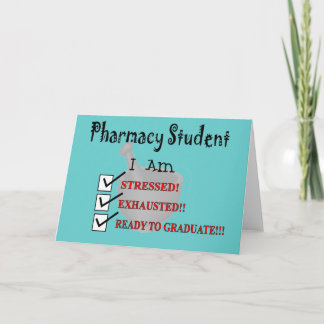 Pharmacy Student "Redo till Student!!!" Kort