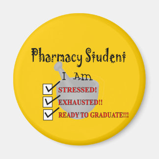 Pharmacy Student "Redo till Student!!!" Magnet