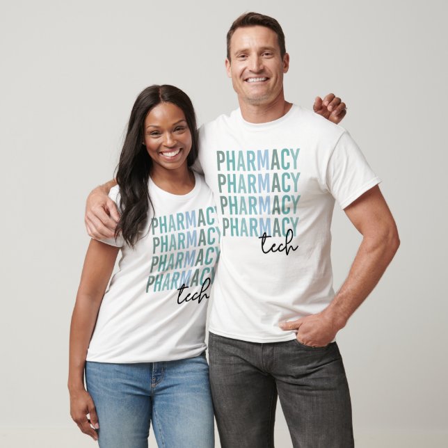 Pharmacy Tech | Blåtext för farmaceut T Shirt (Unisex)