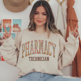 Pharmacy Tech | Blommigt Pharmacy Technician Grad T Shirt