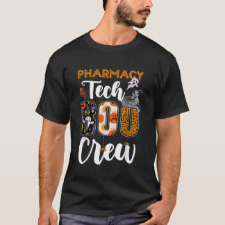 Pharmacy Tech Boo Crew Funny Halloween Technician T Shirt