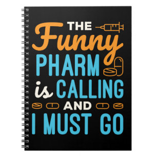 Pharmacy Tech Funny Pharm ringer Anteckningsbok