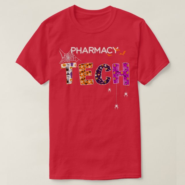 Pharmacy tech Halloween T Shirt (Design framsida)
