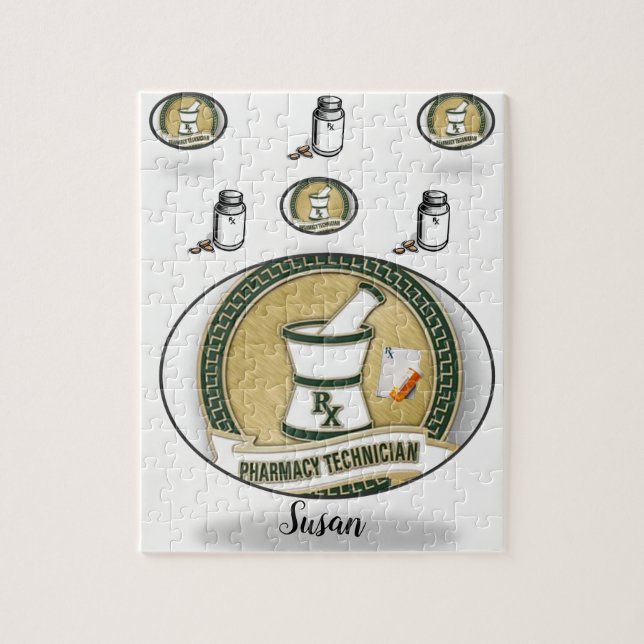 Pharmacy Tech Jigszle Puzzle Daisy Pussel (Vertikal)