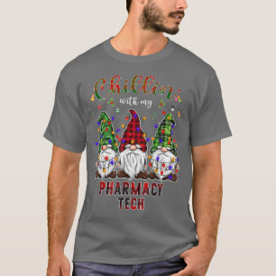 Pharmacy Tech Julafton med Gnomes Julgran Ligh T Shirt