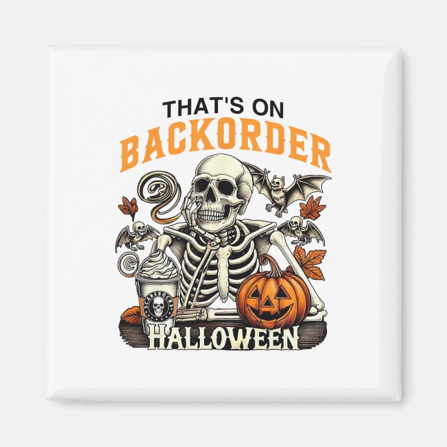 Pharmacy Tech Skeleton som är Ckorder Funny Hallow Magnet (Framsidan)