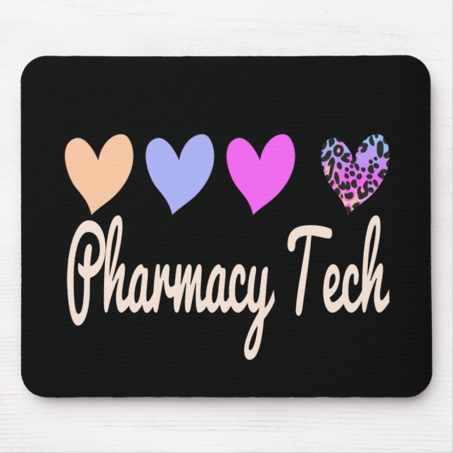 Pharmacy Tech Technician Gift Hearts Musmatta (Framsidan)