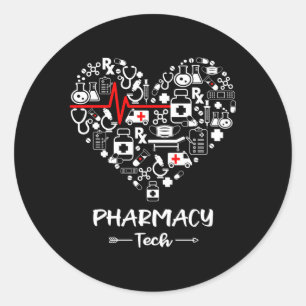 Pharmacy Tech The Pharmacy Tech Runt Klistermärke