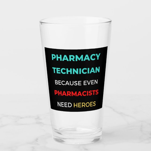 Pharmacy Technician Because Even Pharmacists Glaskopp (Framsida)