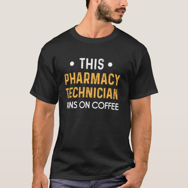 Pharmacy Technician Coffee Auktoriserad Pharma Tec T Shirt (Framsida)