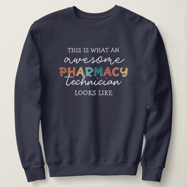 Pharmacy Technician Fantastisk Pharmacy Tech Funny T Shirt (Design framsida)