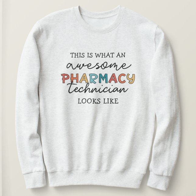 Pharmacy Technician Fantastisk Pharmacy Tech Funny T Shirt (Design framsida)