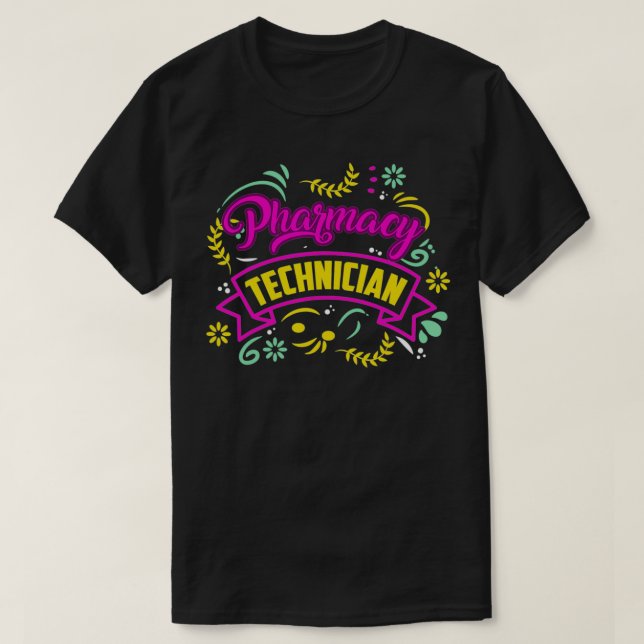 Pharmacy Technician Inspires Auktoriserad Pharma T T Shirt (Design framsida)