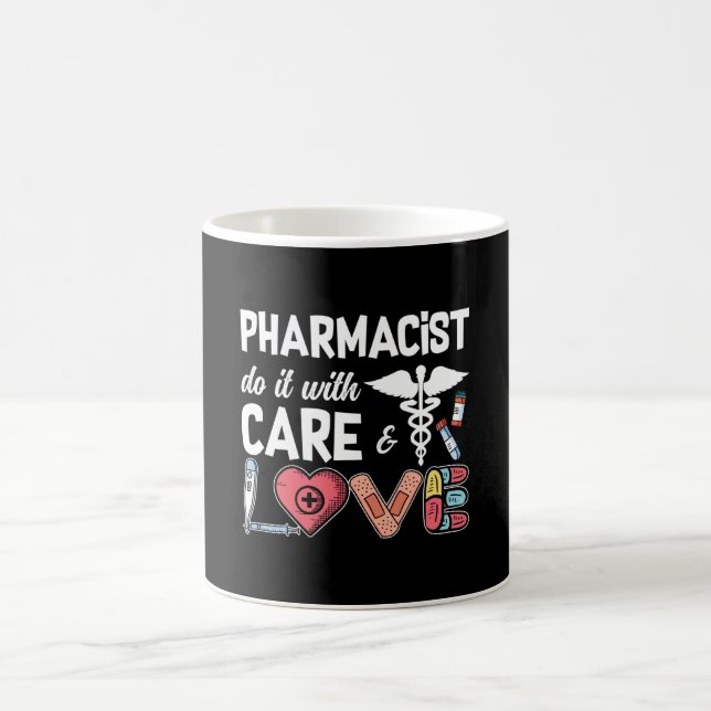 Pharmacy Technician Pharmacist Do It With Care Kaffemugg (Center)