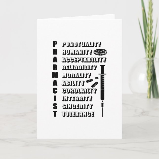 Pharmacy Technician Pharmacists Pharmacist Quote Kort (Framsida)