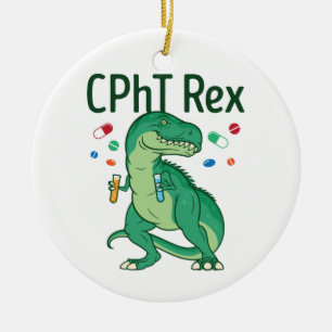 Pharmacy Technician Tech CPhT Rex Julgransprydnad Keramik