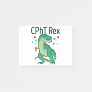 Pharmacy Technician Tech CPhT Rex Post-it Block