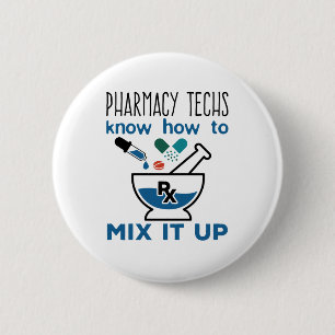 Pharmacy Techs vet hur man blandar ihop det Knapp