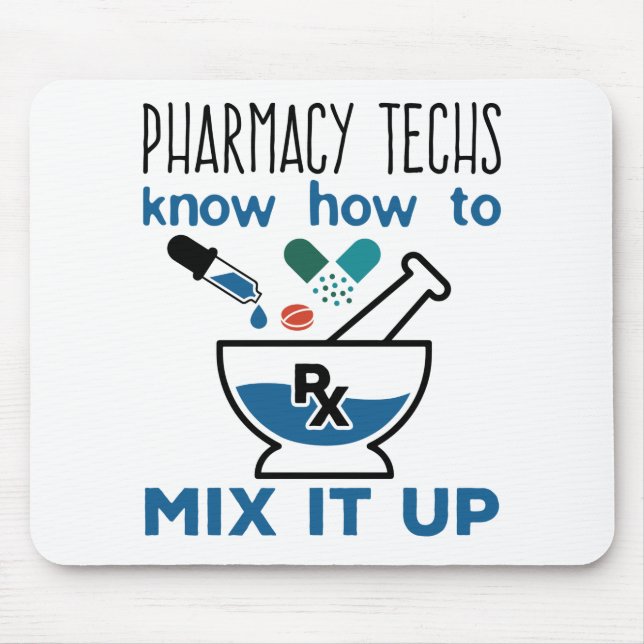 Pharmacy Techs vet hur man blandar ihop det Musmatta (Framsidan)
